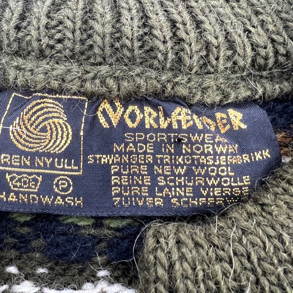 Norlender Norwegian Wool Cardigan Sweater Kids Euro Size 2 **READ** - Picture 4 of 9